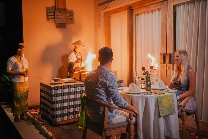 Private Live Barbeque Dinner in your own Private Pool Villa